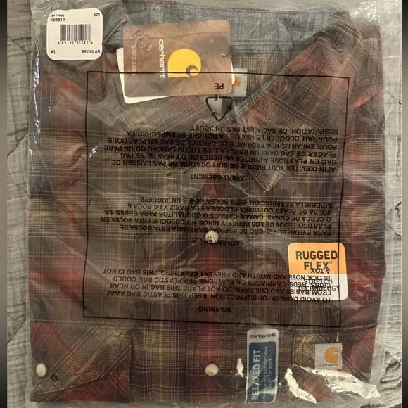 Carhartt Relaxed Work Shirt size XL - Picture 3 of 4